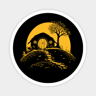 Round Door Fantasy House Magnet